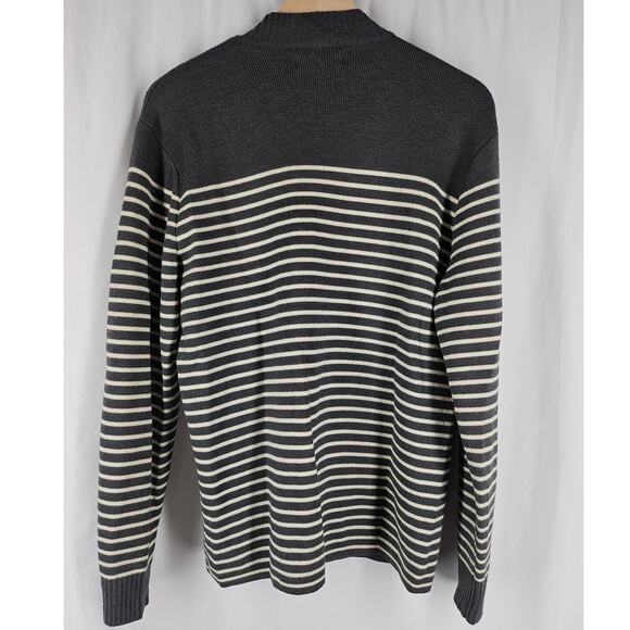 EVERLANE Marino Wool Striped Pullover Sweater Women's Size M - Picture 2 of 10